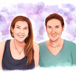 mom and child illustration
